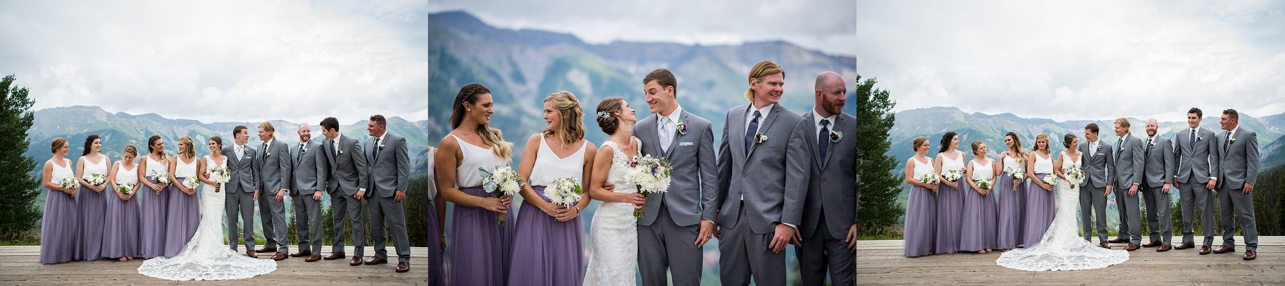 San Sophia Overlook, Telluride weddings, wedding party