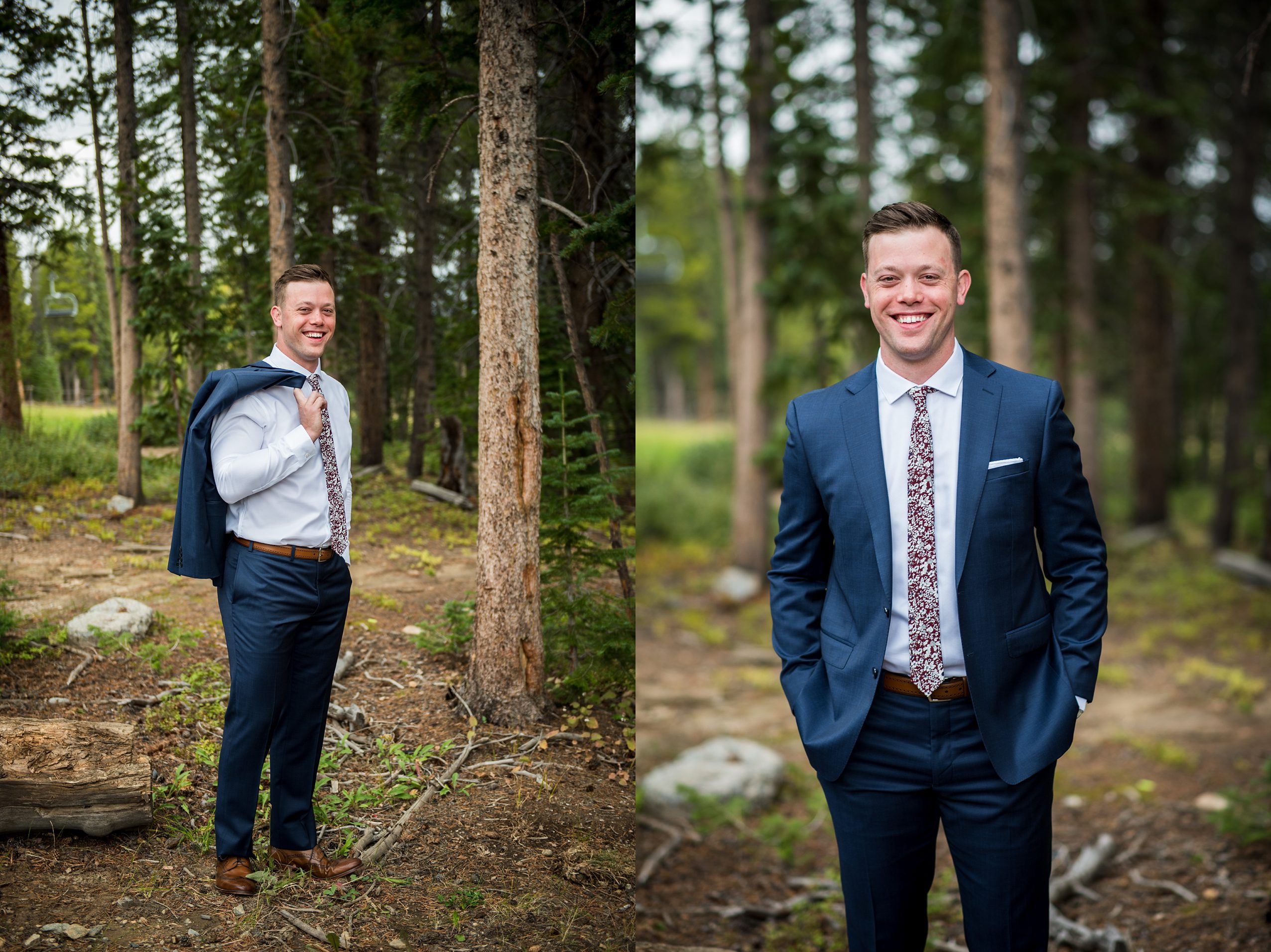Groom photos at ten mile station