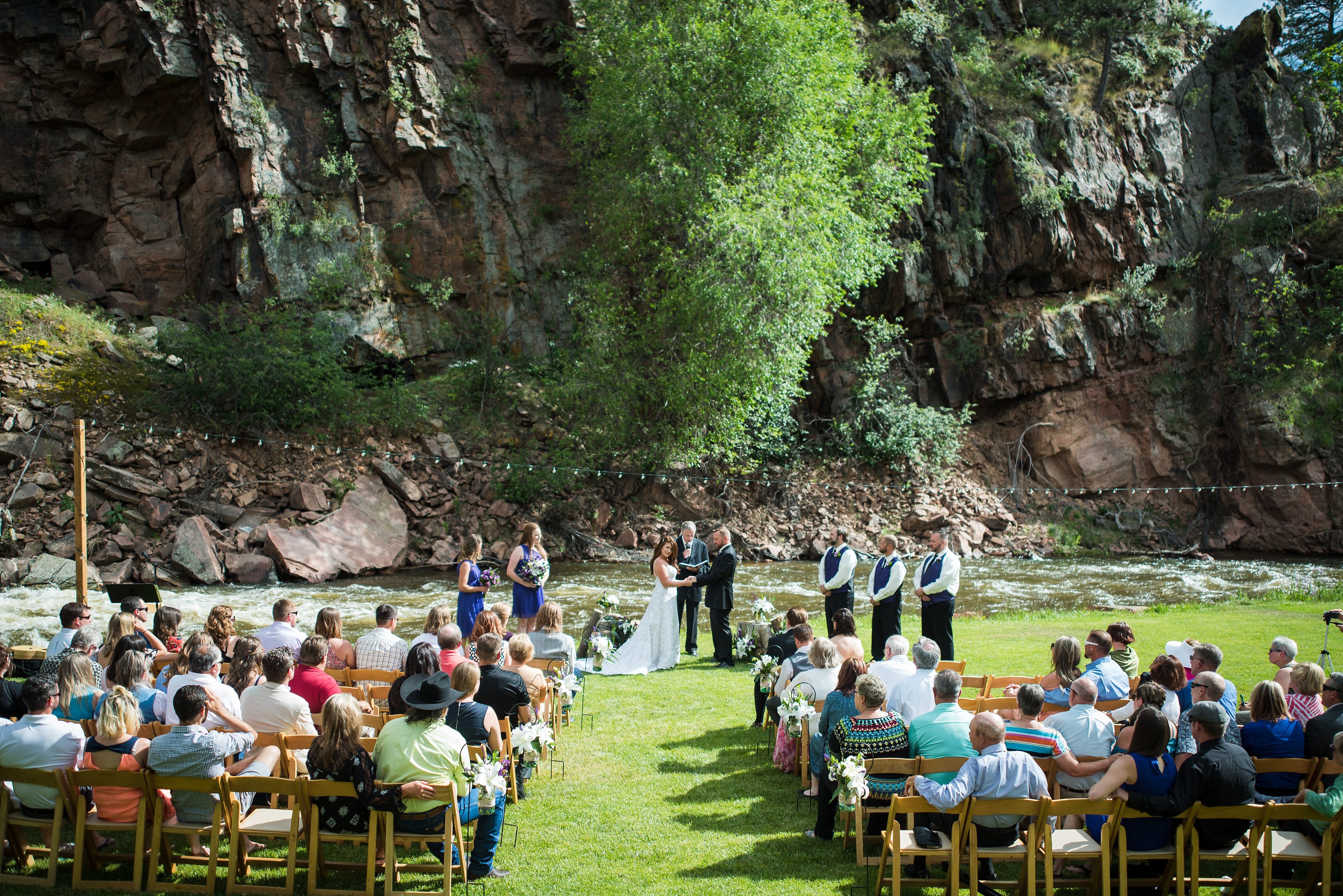 Colorado wedding photographers, river bend weddings