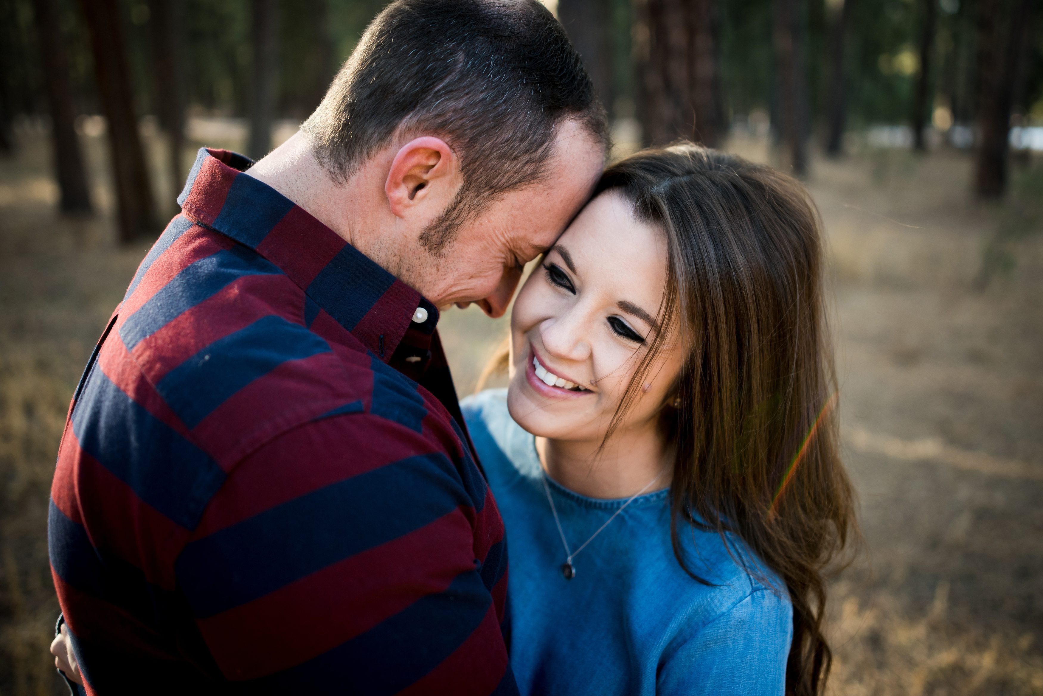 Colorado engagement, engagement session in the trees, Colorado wedding photographers