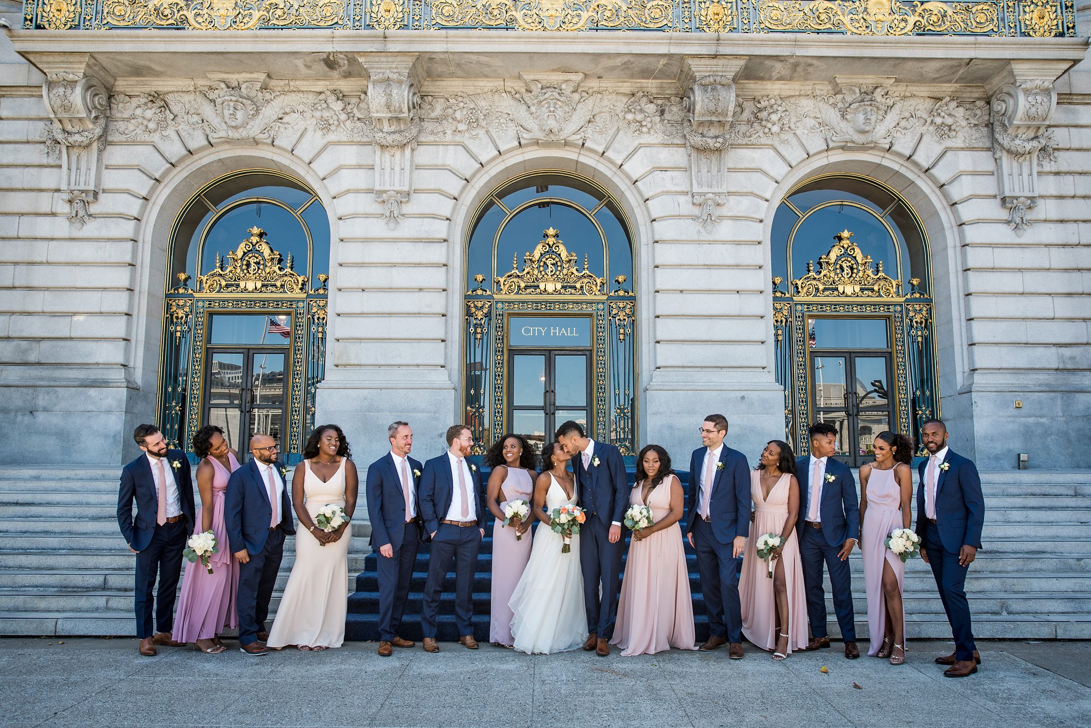 San Fransisco Wedding Photographers, SF War Memorial Wedding Photos, Wedding Party Photos