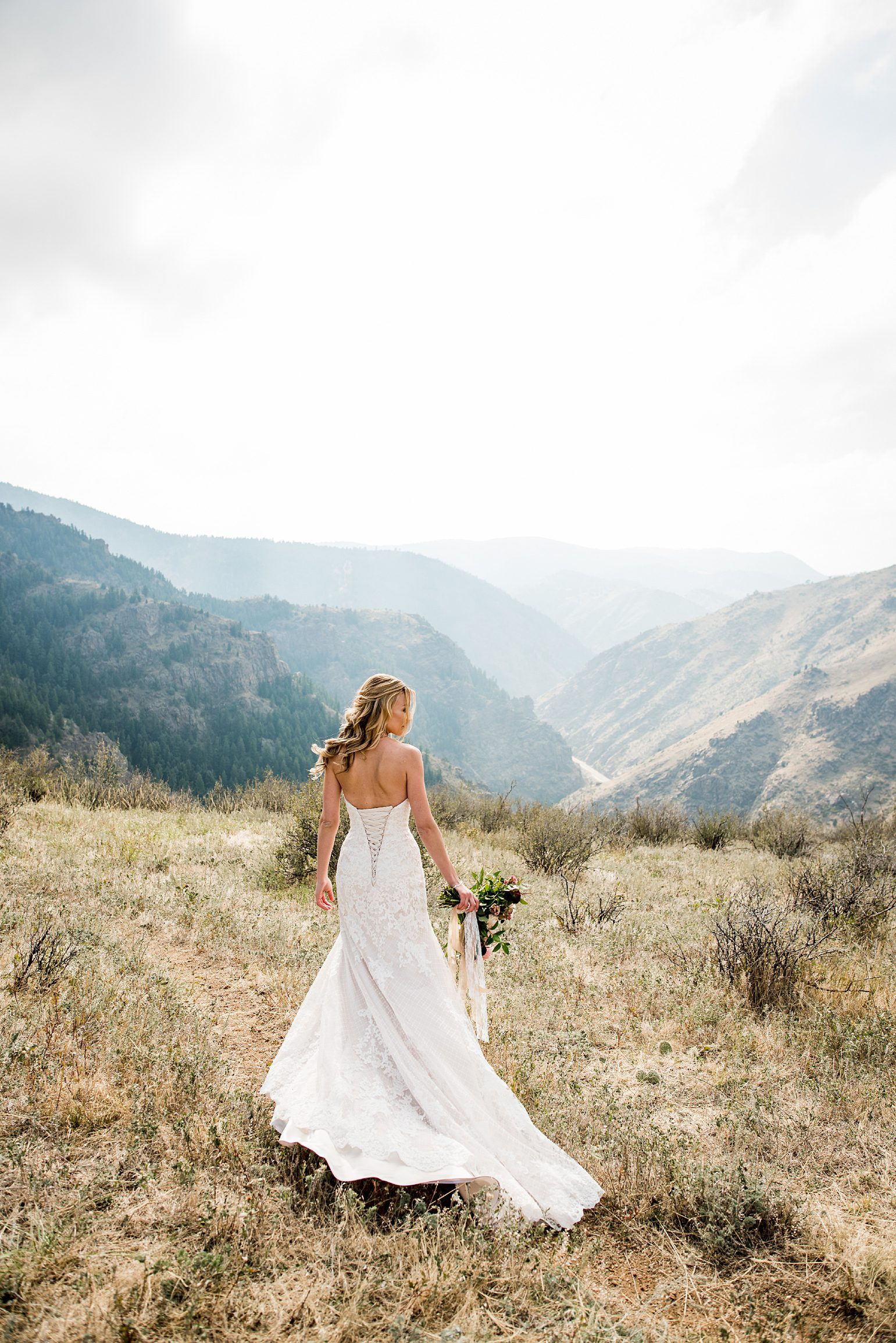 bridal wedding photos at lookout mountain 