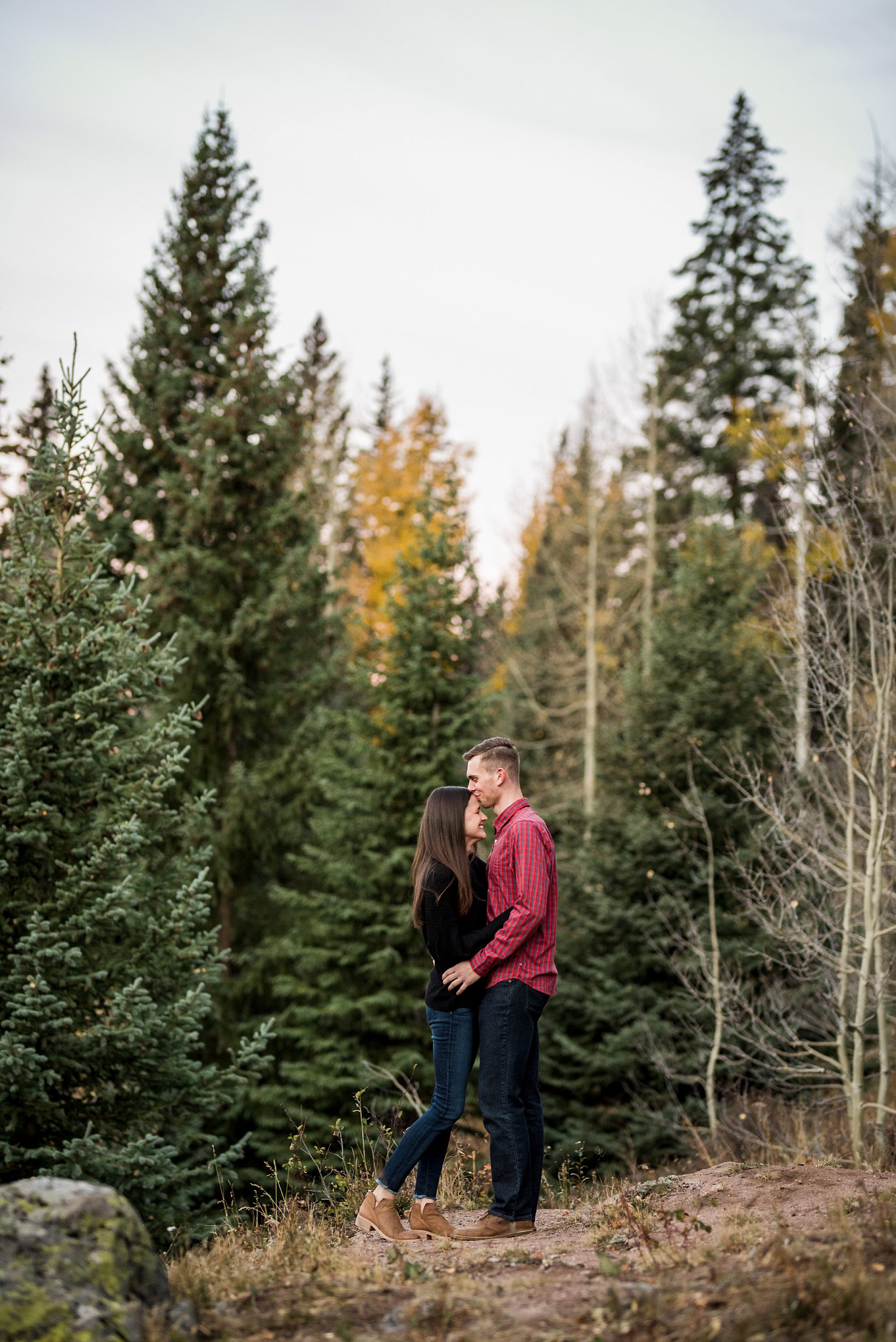 Engagement photos at Piney Lake, Colorado