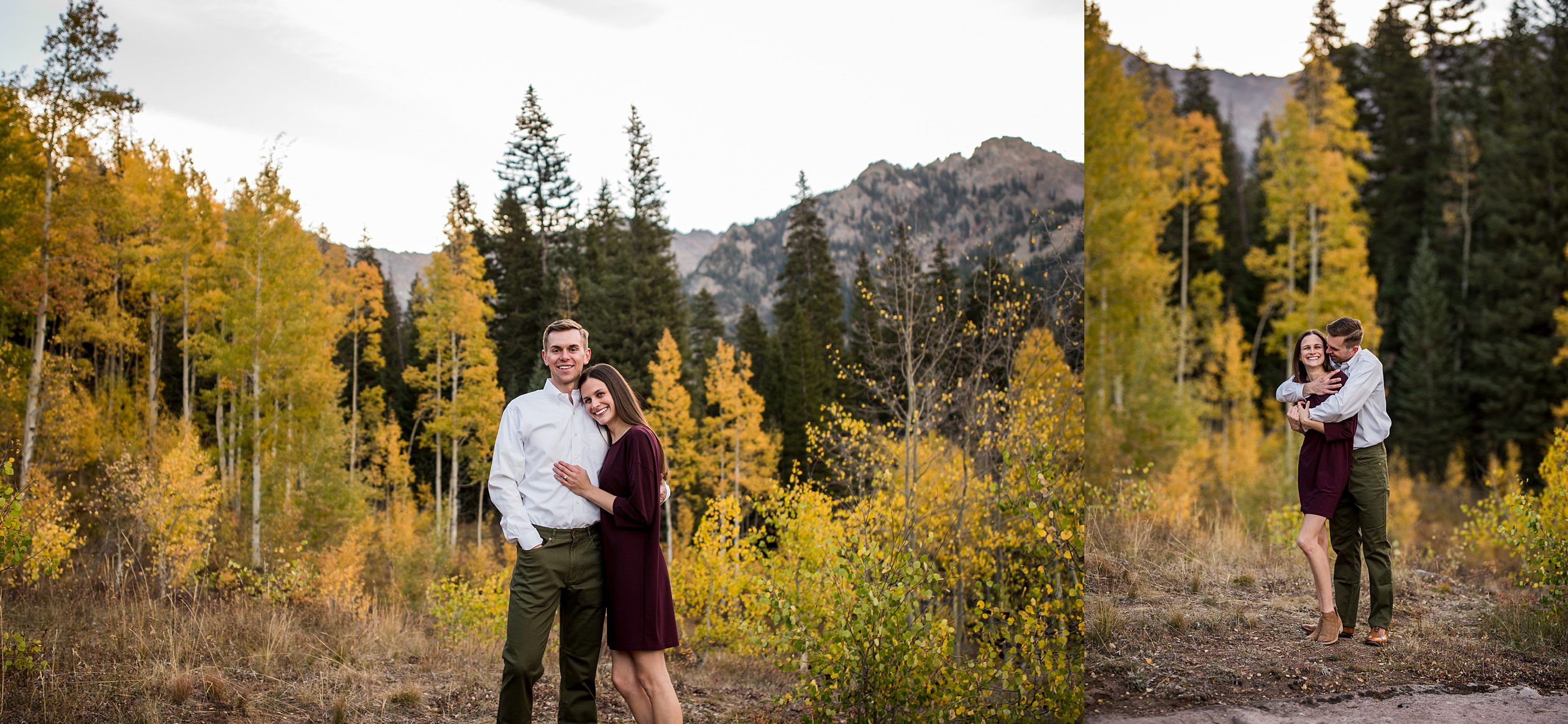 Engagement photos at Piney Lake, Colorado