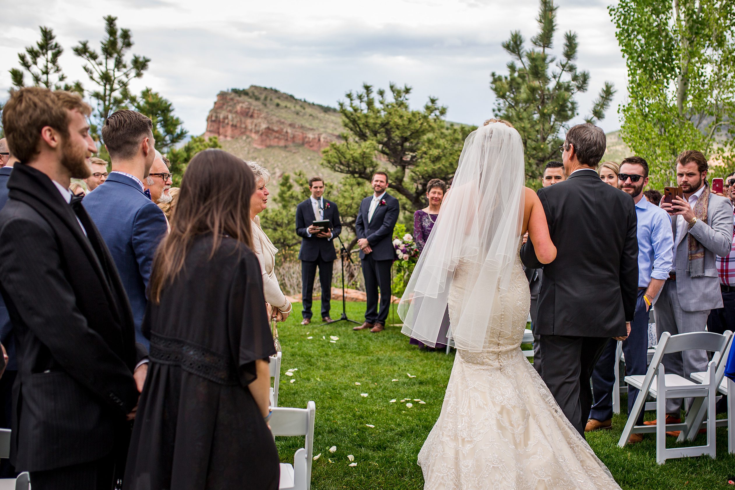 groom and his bride at Lionscrest manor