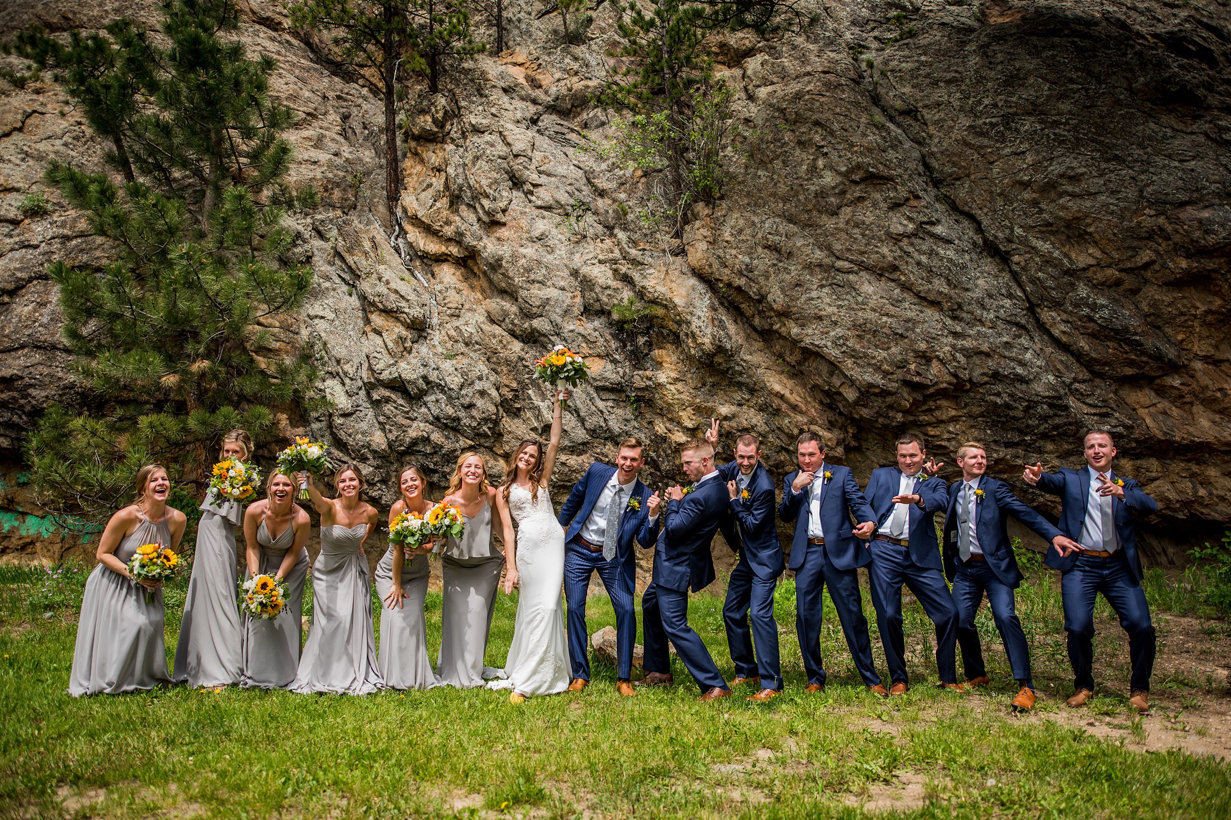 Skyview at Fall River Village wedding photos, bridal party