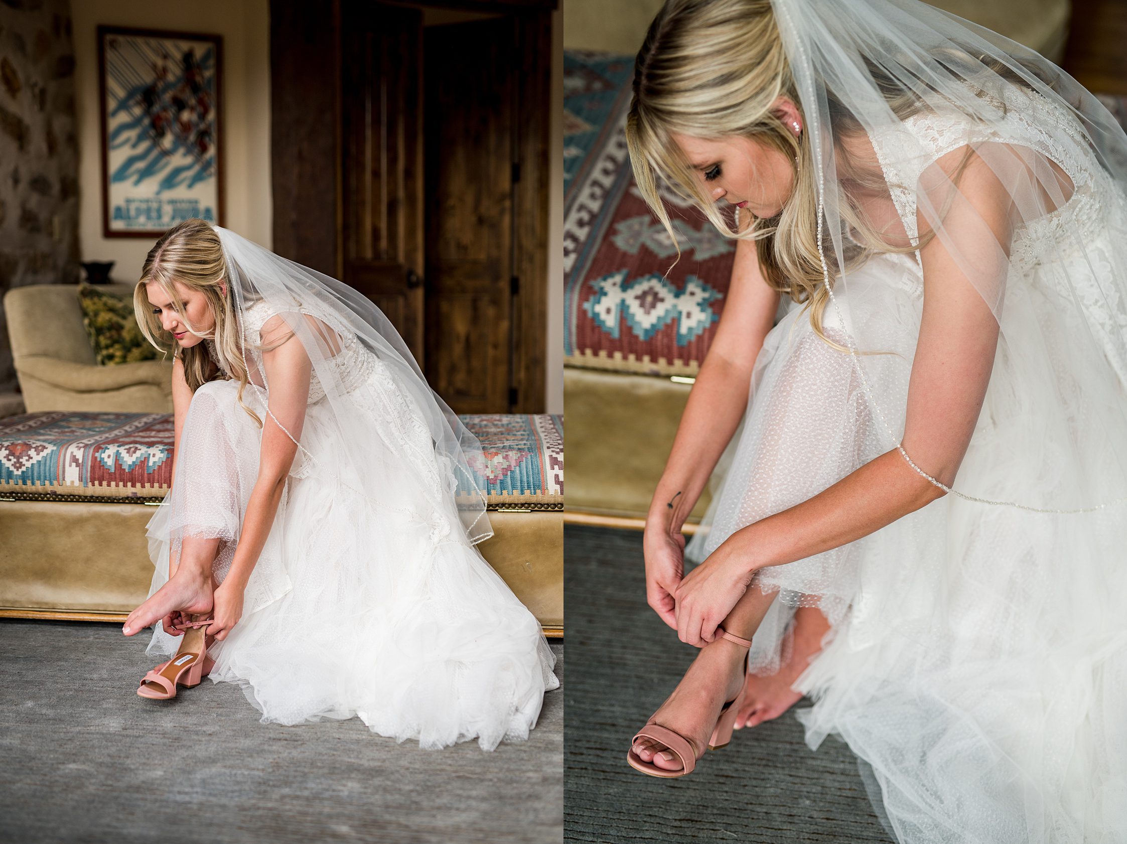 Bride getting ready photos