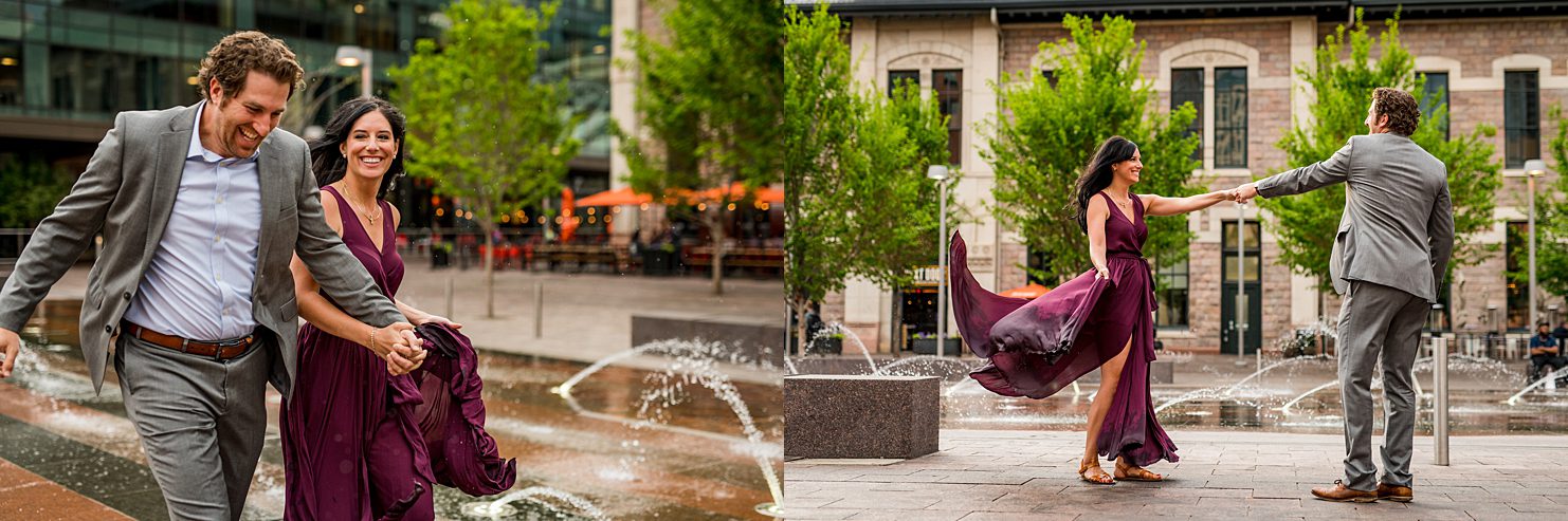Fun engagement session at Union Station