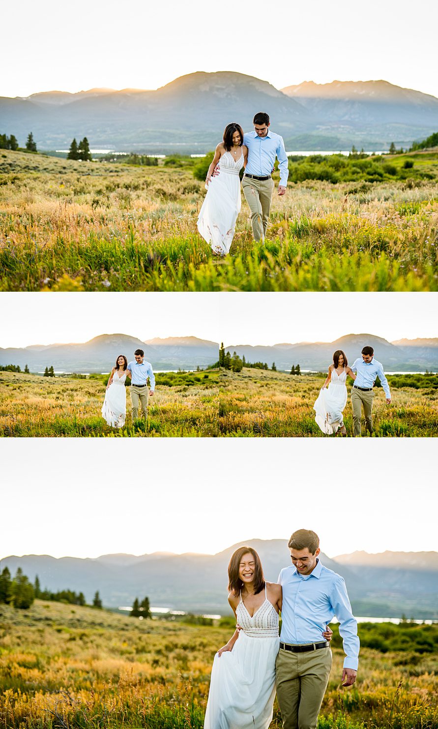 beautiful engagement couple in Breckenridge 