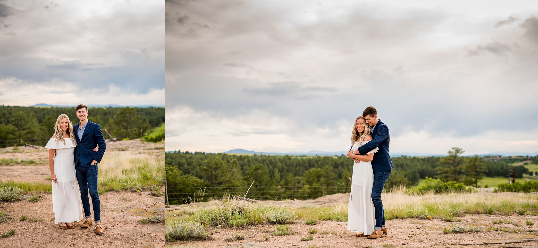 engaged couple in Colorado