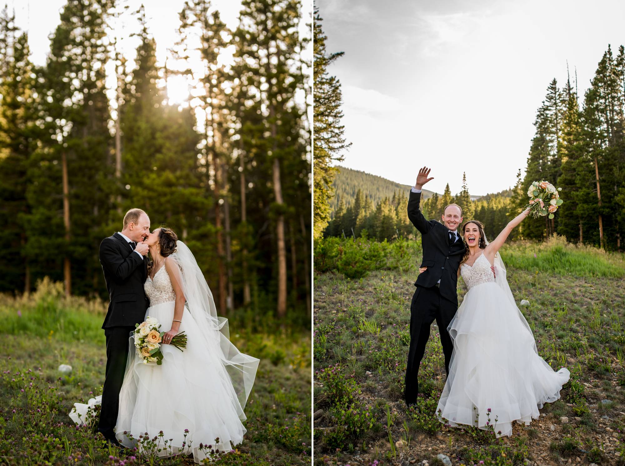 wedding couple enjoying their wedding day at Ten Mile Station