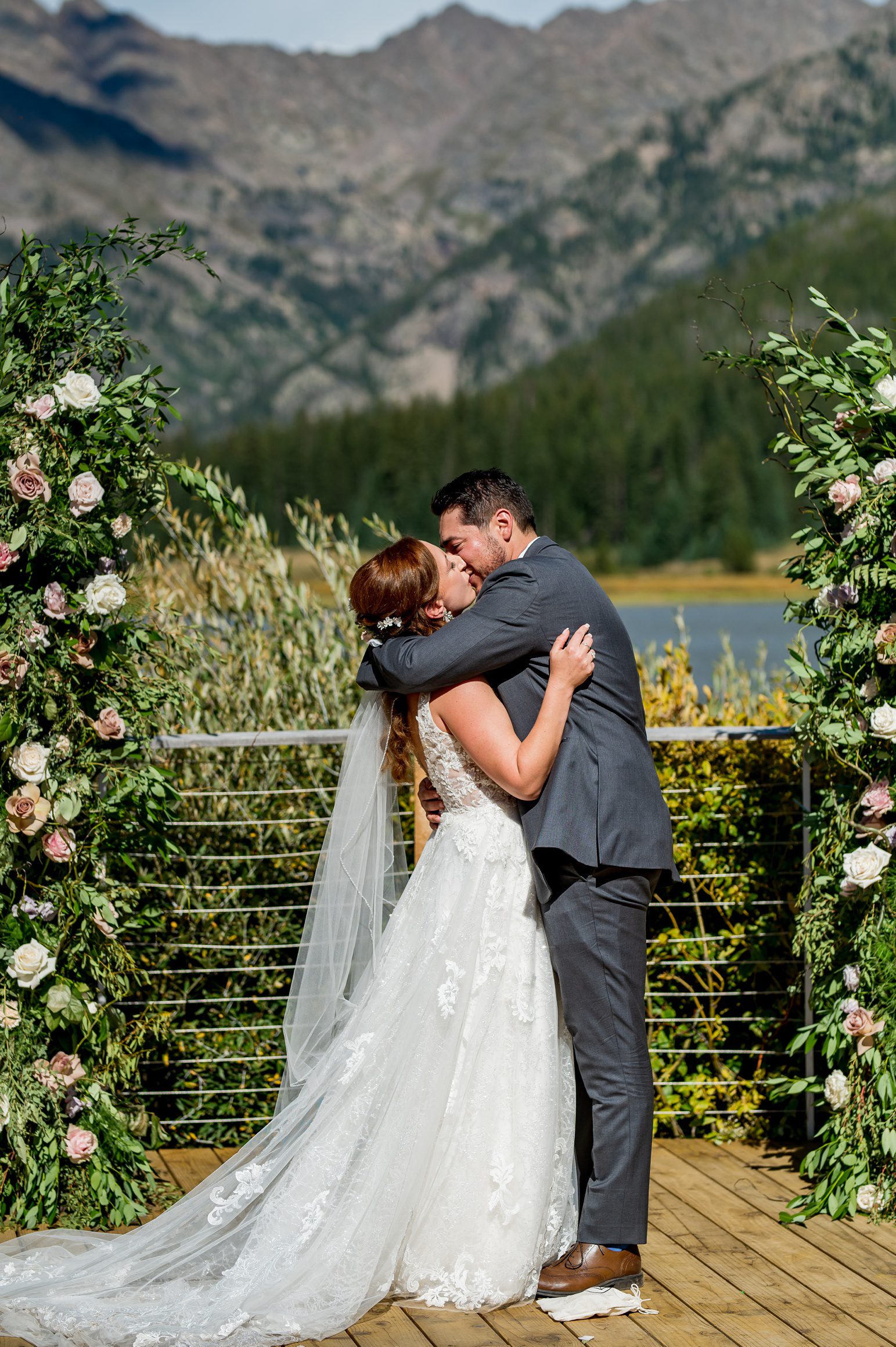 first kiss at Piney River Ranch