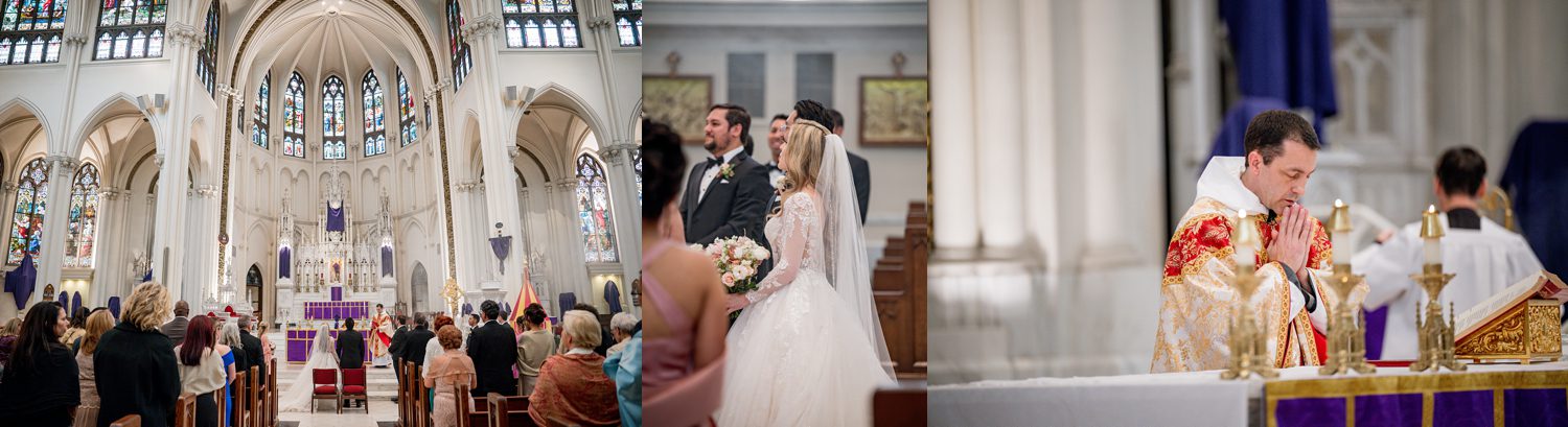 Catholic wedding photography in Colorado at Cathedral Basilica